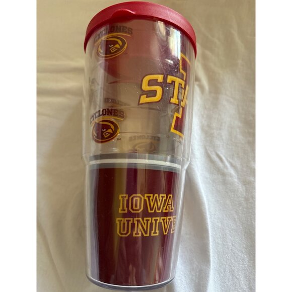 Iowa State University Cyclones Tervis 24 Oz Insulated Tumbler W Red Lid College - Picture 3 of 10